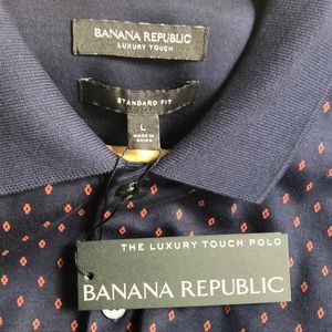 NWT Banana Republic L Luxury Touch Polo